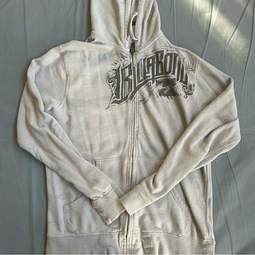 Billabong Light Gray Graphic Hoodie